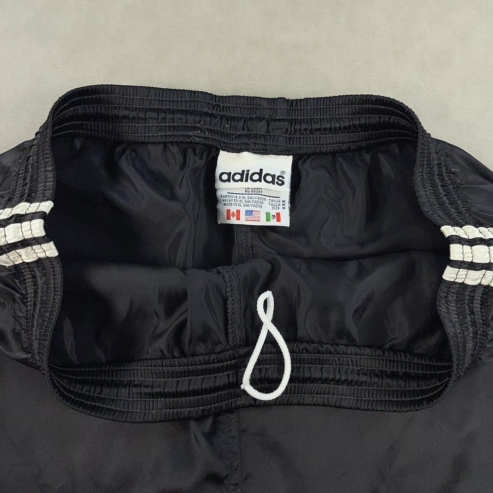 Vintage Adidas Nylon Shorts 80s M Sprinter Shiny Satin Retro Glanz Vigo Soccer - Picture 4 of 16
